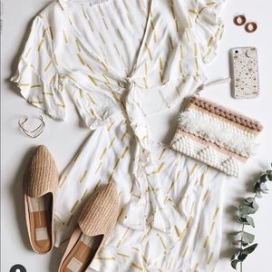 Yellow and White Emory Park two piece set